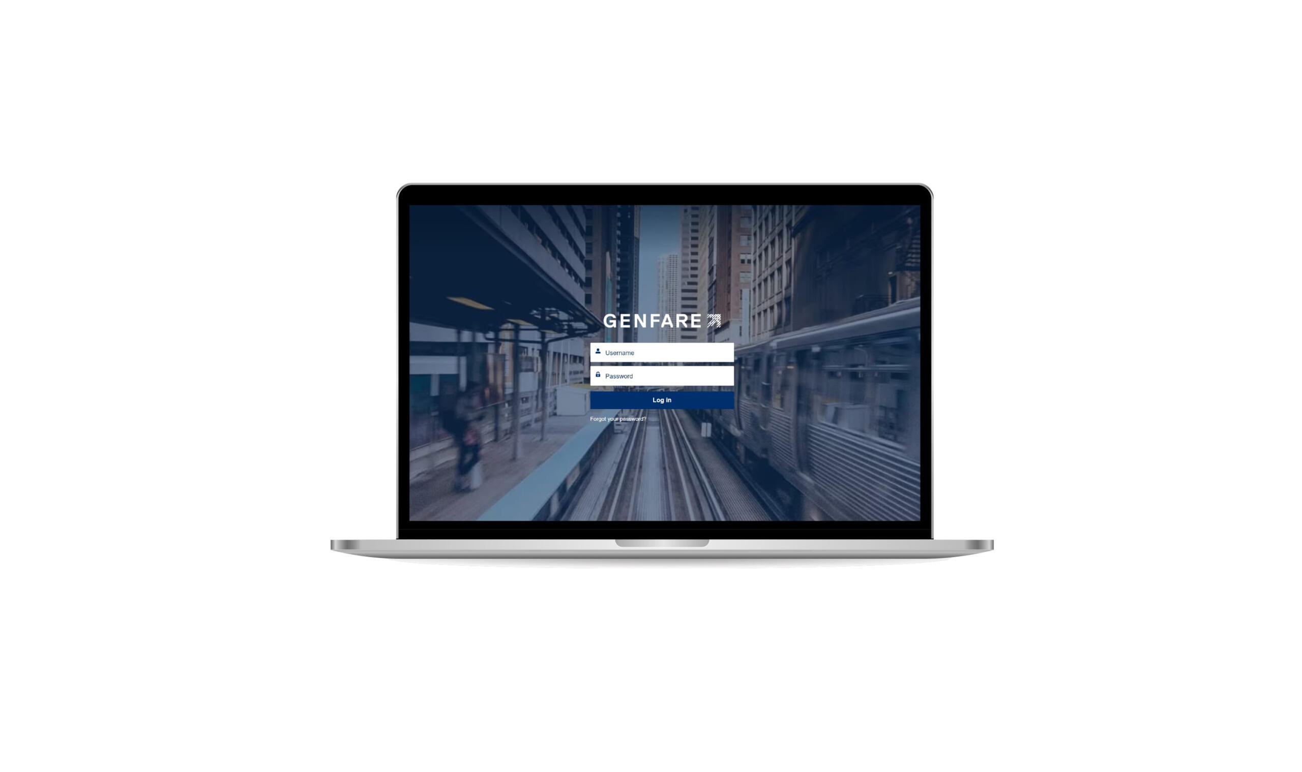Genfare Customer Portal login page