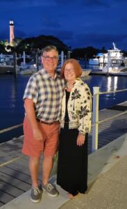 Dave and Kathy on a pier