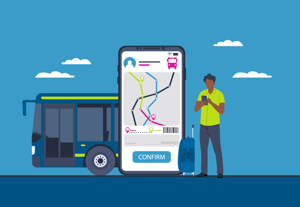 mobile ticketing illustration