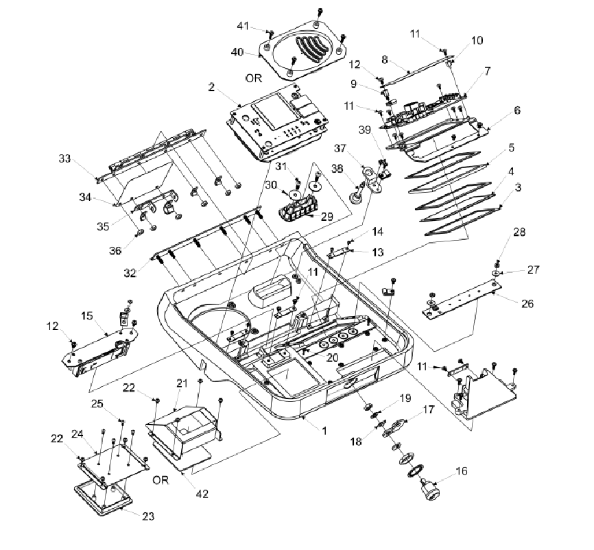 Maintenance training farebox lid assembly diagram