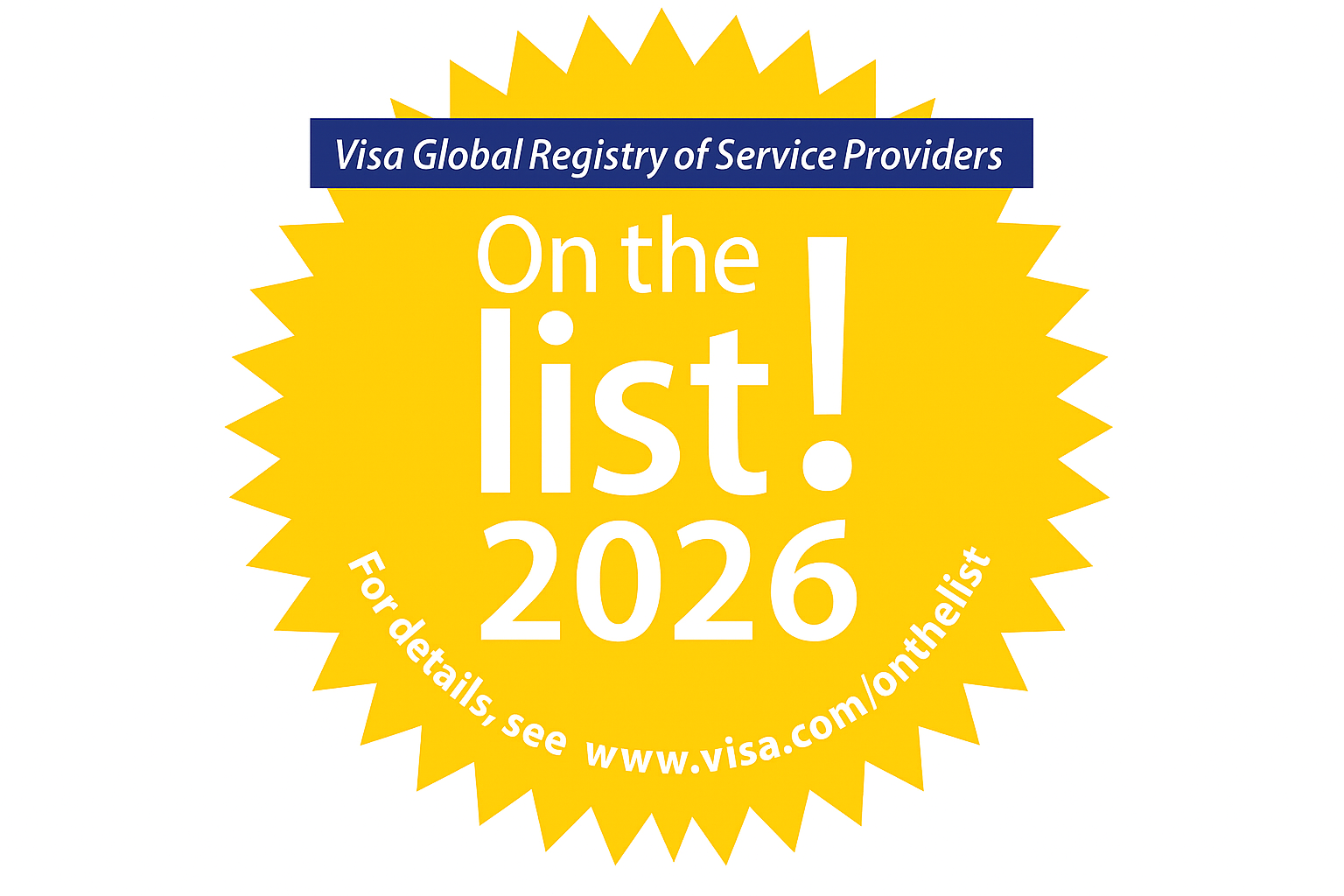 VISA Global Registry badge 2026